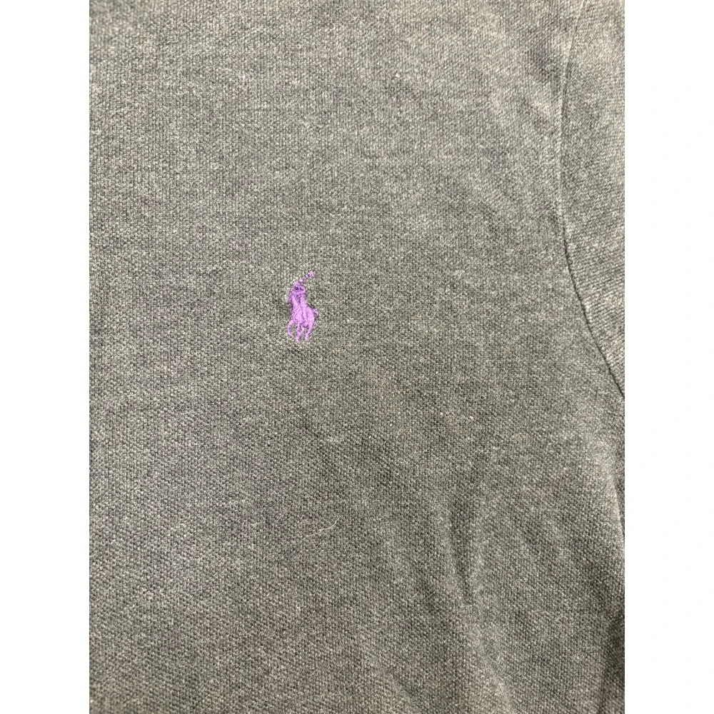 Polo Ralph Lauren Polo Shirt Mens Custom Fit Gray Short Sleeve Pony‎ Logo Size L